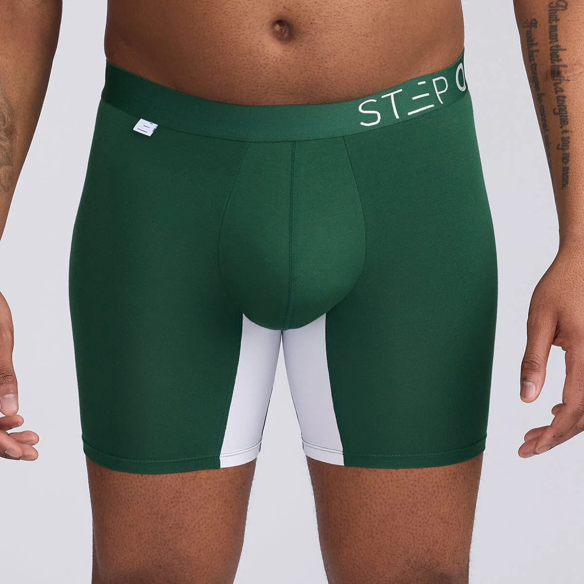 Boxer Brief - Green & White - Image 6