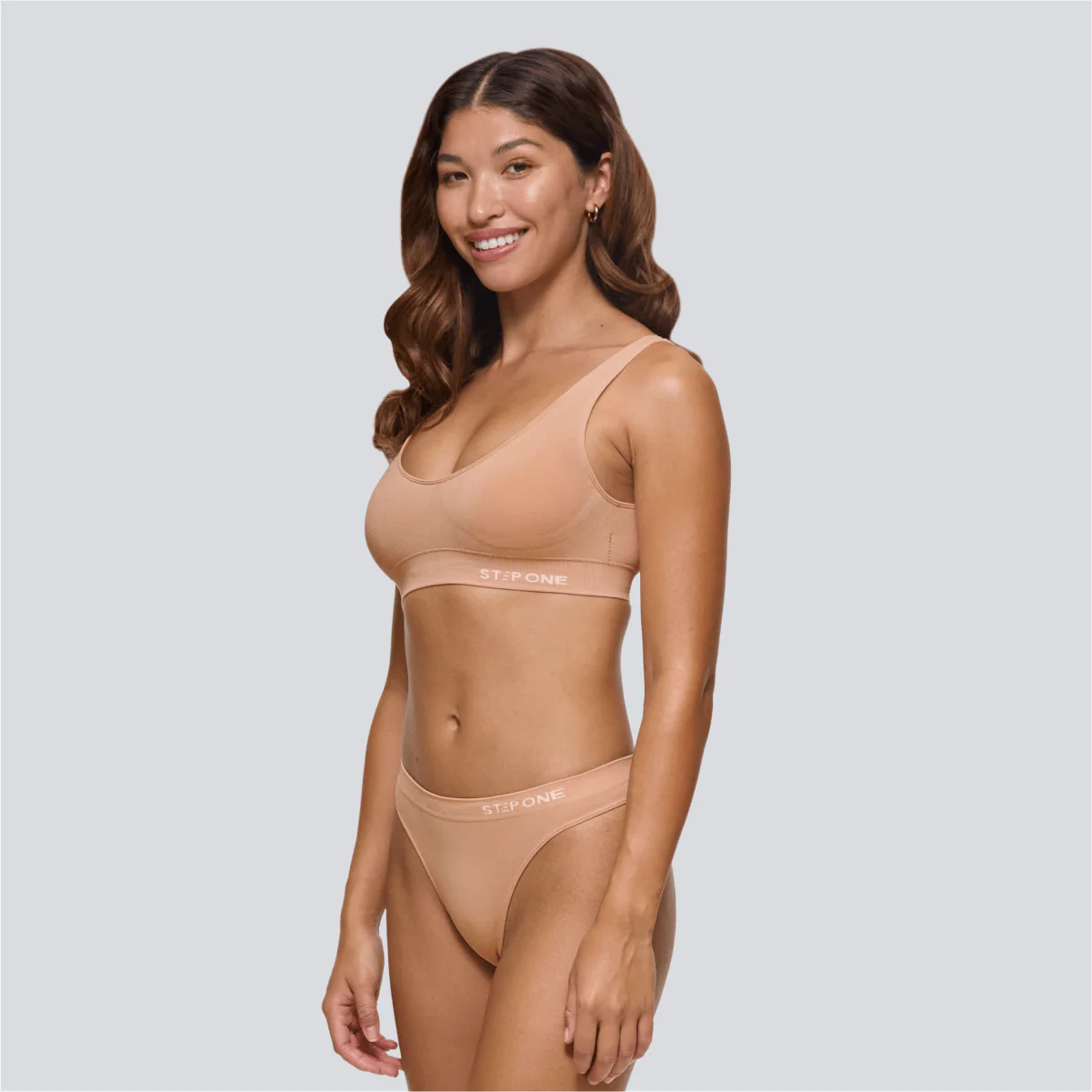 Women's SmoothFit Padded Bra - Pink Beige - Image 4
